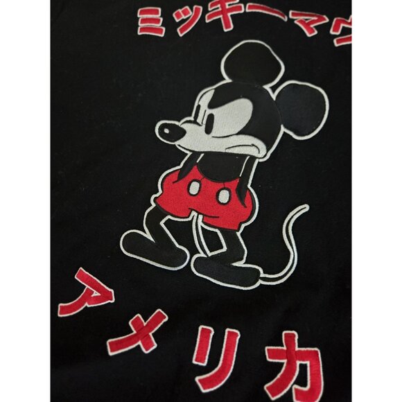 Disney x Forever 21 Mickey Mouse Button up Black Varsity Bomber Jacket Size XL - Picture 7 of 14